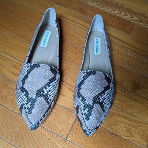 11 New Steve Madden Feather Snake Reptile Flat